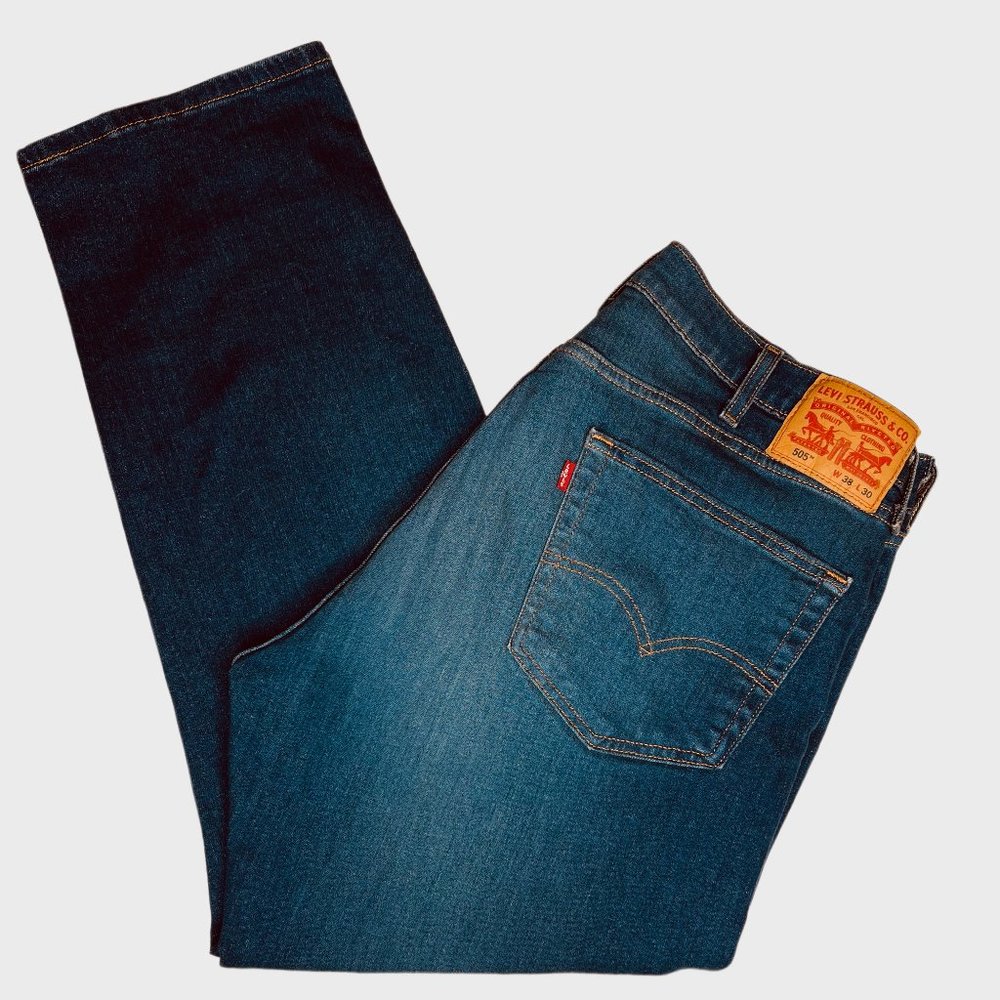 Men's Levi's 505 Dark Wash W38 L30 EUC